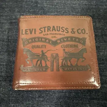 Levi's 지갑 이단 접이 브라운 리바이스