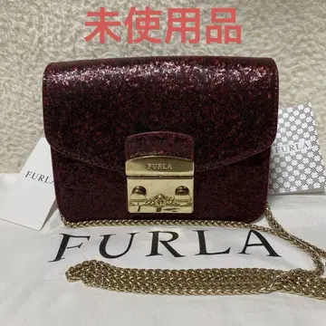 미사용 새상품 훌라 메트로폴리스 숄더백 라메 파티백