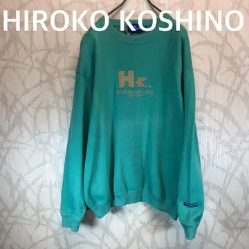 코시노 히로코 HIROKO KOSHINO 민트 그린 맨투맨 일본제 R