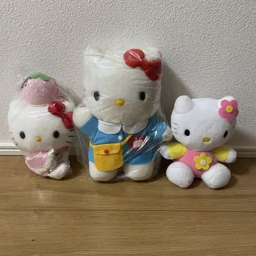 산리오 키티 레트로 봉제 인형 세트