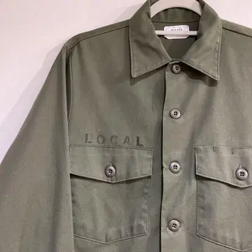 LOCAL 프린트 80s 1985년제 미군 유틸리티 셔츠