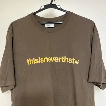 thisisneverthat 로고 T셔츠 브라운