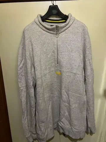 FTC 그레이 하프 지퍼 맨투맨