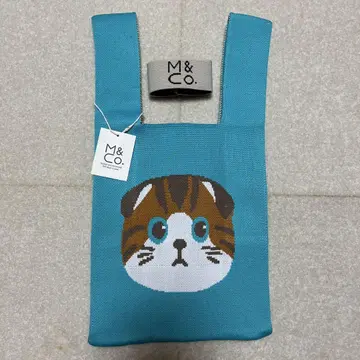 M&Co. 고양이 얼굴 디자인 토트백