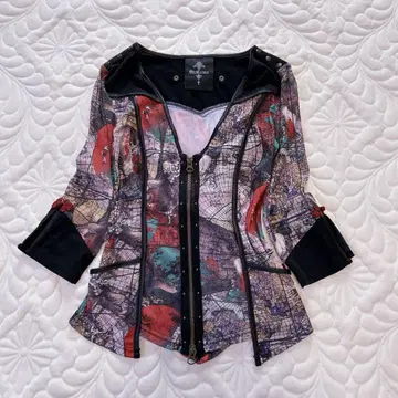 Ozz croce 지 레이스업 파워네 상의 집업 멀티 컬러