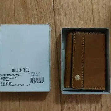 GOLD PFIEL 가죽 키케이스 브라운