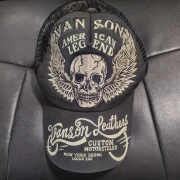 [ 최종 가격 인하 ] Vanson Leathers 스컬 메쉬 캡
