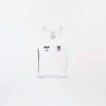 Badblood 화이트 탱크탑 로고 자수 포함