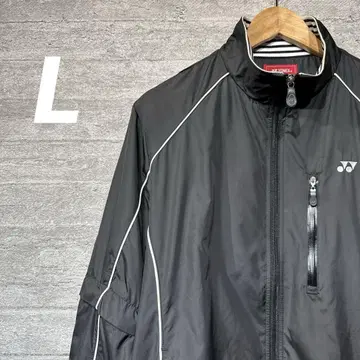 [ 새상품급 ] YONEX 바람막이 나일론 자켓 블랙 L