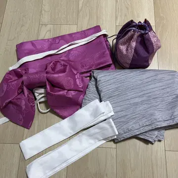 유카타 오비 복조리 세트