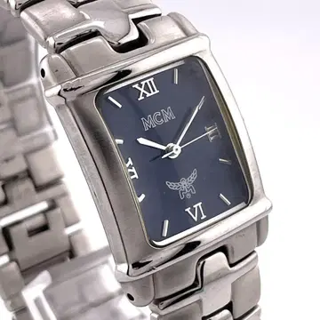 [ 작동 ] MCM 손목시계 남성용 새 배터리 스퀘어 로만 SS