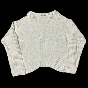 90s EMPORIO ARMANI 로우 게이지 스키퍼 니트 피케 셔츠