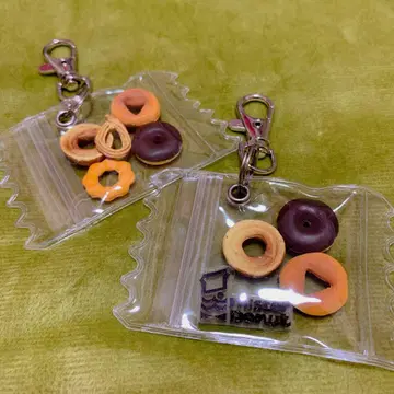 미스터 도넛 가챠 파우치 딸랑딸랑 키링 캔디 백