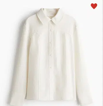 H&M 슬릿 헴 크링클 셔츠 S 사이즈