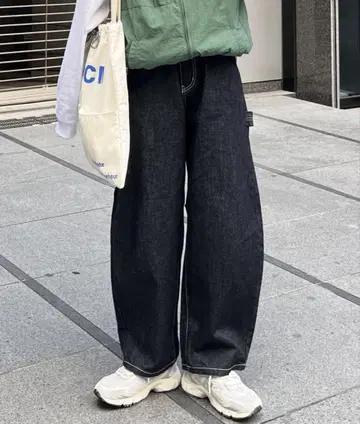 CPCM 커브 페인터 데님 팬츠 네이비 S 사이즈