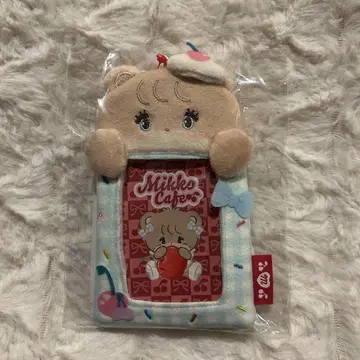 mikko 카페 봉제 인형 카드 케이스 라떼