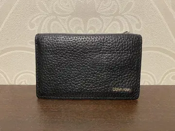 Calvin Klein 블랙 가죽 카드 케이스