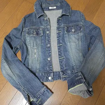 JUPY 데님 자켓 숏 기장 M 사이즈 롱 슬리브