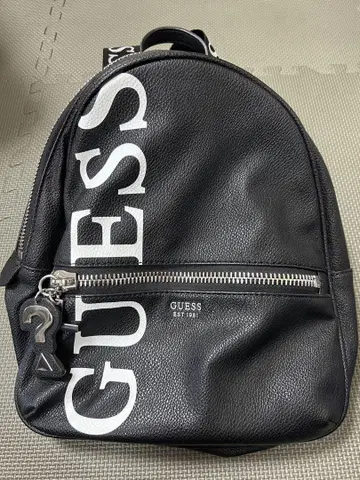 GUESS 블랙 백팩 백