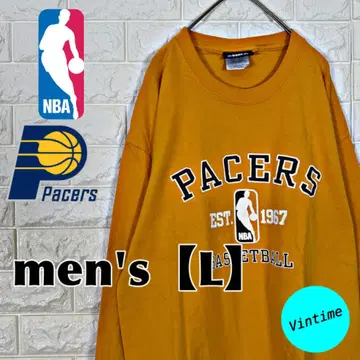 V847 [ NBA ] 프린트 롱 슬리브 [ 남성용 L ] 머스타드