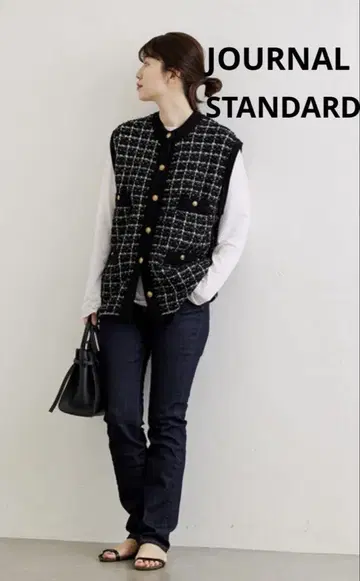 저널 스탠다드 JOURNAL STANDARD 트위드 베스트