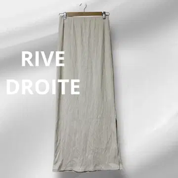 RIVE DROITE 뛰어난 돌려입기! 성인용 리브 니트 롱 스커트 슬릿