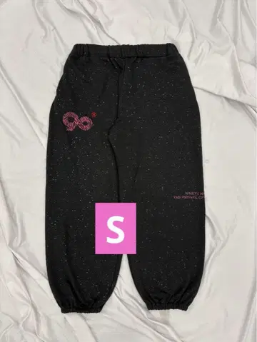 9090 girl Logo Glitter Pants S