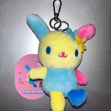 한국 산리오 우사하나 봉제 인형 키링 소