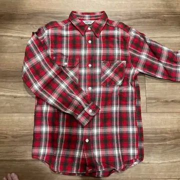 FIVE BROTHER 플란넬 셔츠 레드 체크