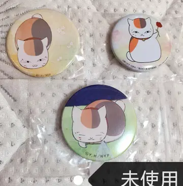 [ 레어 ] 나츠메 우인장 냥코 선생님 캔뱃지 3개 세트 묶음 판매