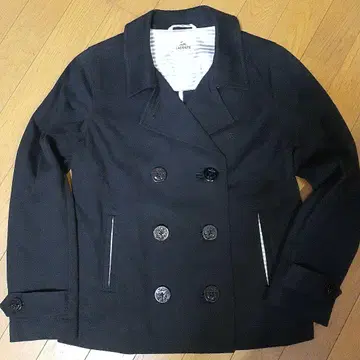 LACOSTE 여성용 봄/가을 면 소재 피 코트 새상품급 레어 샘플