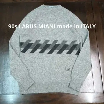 이탈리아 LARUS MIANI 90s 기하학 니트 스웨터