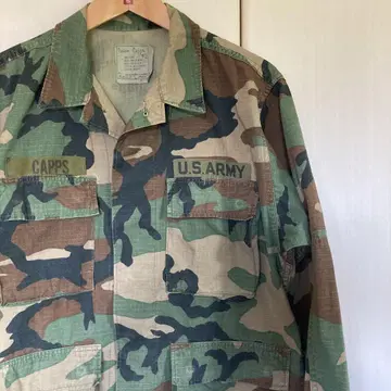 80's USARMY BDU S 귀중 xshort 미군 우드랜드 카모