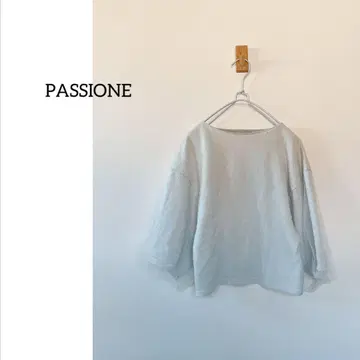 PASSIONE 파시오네 벌룬 슬리브 상의 실버
