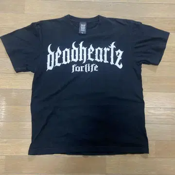 deadheartz for life T셔츠 블랙