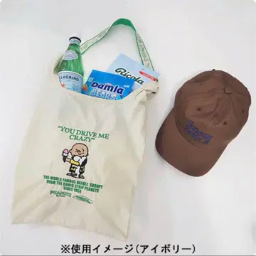 스누피 에코백 아이보리
