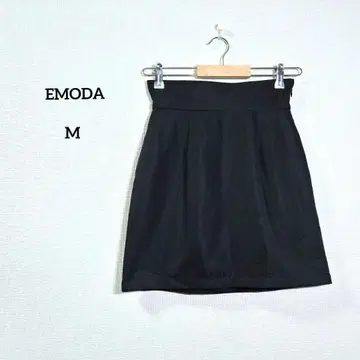에모다 스커트 미니스커트 숏 블랙 심플 M 여성용