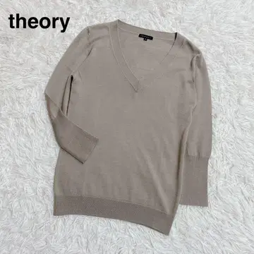 theory 띠어리 실크 혼방 V넥 38 긴팔 니트
