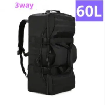 [ 블랙 ] 대용량 3WAY 등산 다기능 밀리터리 아웃도어 백팩