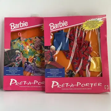 바비 미개봉 의류 2점 세트 고급 기성복 2종