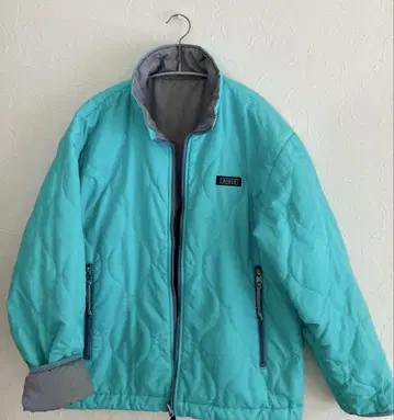 AIGLE 여성용 리버서블 자켓 M 사이즈 블루 x 그레이 방한