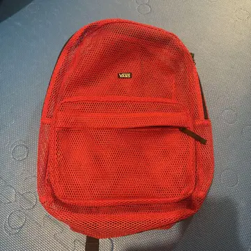 VANS 메쉬 백팩 레드