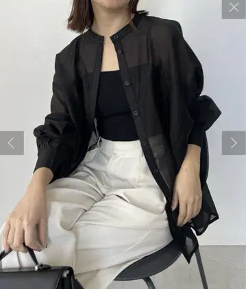 CAPRICIEUX LE'MAGE 시어 포켓 셔츠