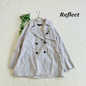 Reflect 리플렉트 라이트 그레이 트렌치코트 더블 브레스트