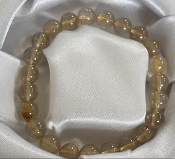 금전운, 승부운 골드 루틸 쿼츠 팔찌 8.5mm 브라질산