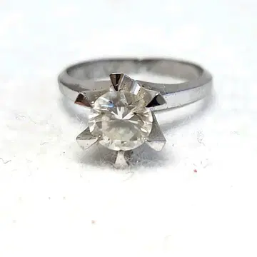 실버 925 스타 모티브 반지 크리스탈 포함