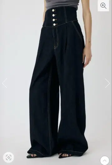 MOUSSY 코르셋 디자인 배기 데님 사이즈 0