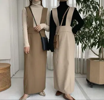BLATE 미라인 메니웨이 오버롤 스커트