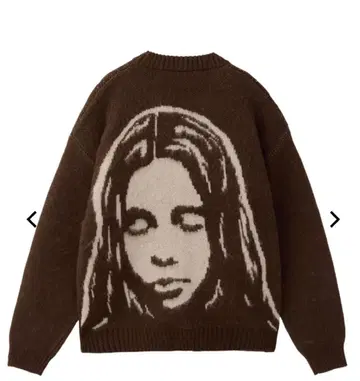 새상품 X-girl FACE KNIT CARDIGAN 엑스걸 가디건
