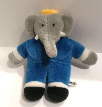 BABAR 코끼리 바바르 봉제 인형 코끼리 코끼리 1997 타카라 레트로